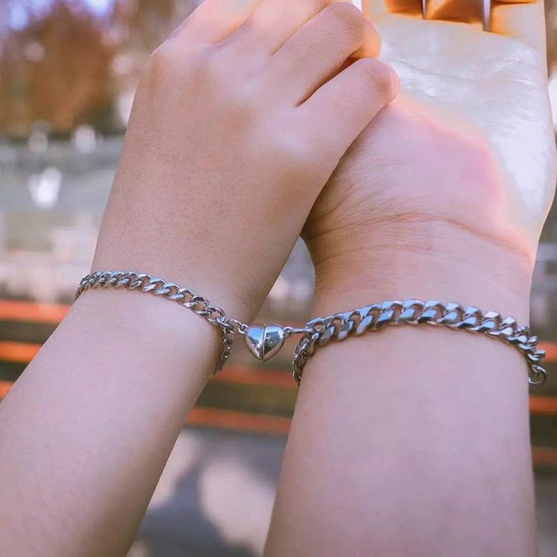 Magnetic Couple Attraction Bracelet Set
