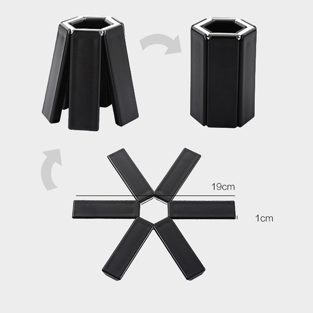 Foldable Non-slip Heat Resistant Pot Holder