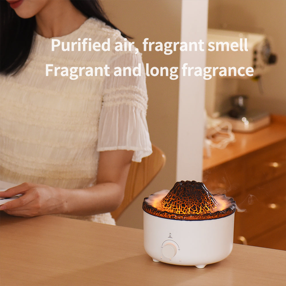 Flame Humidifier Volcano Diffuser