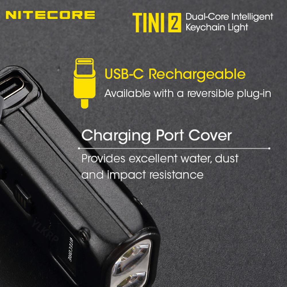 Nitecore TINI2 500 Lumens Smart Dual-core Key Light